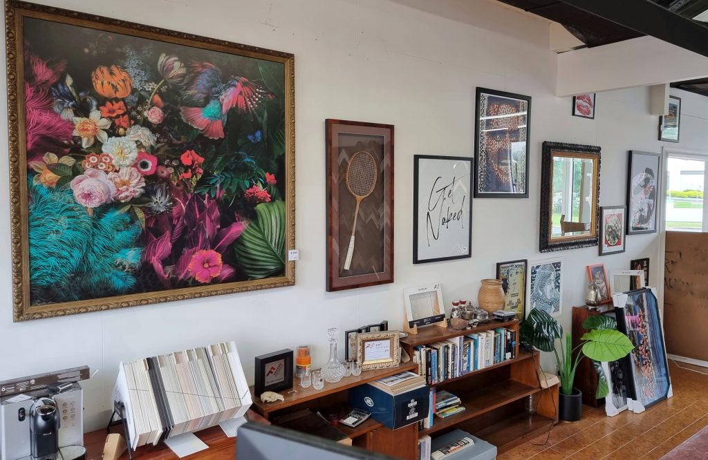 Gallery of framed pieces